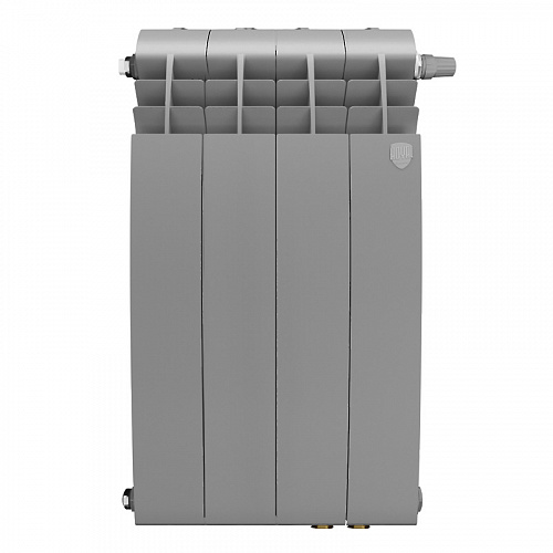 Радиатор биметаллический ROYAL THERMO BILINER SILVER SATIN VDR 500x4 секций, серый (НС-1309748)