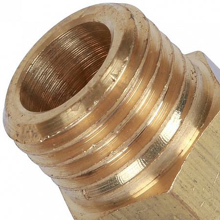 Штуцер резьбовой латунный STOUT без покрытия 1/4&quot;x10мм Н