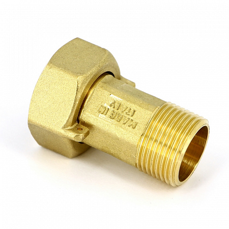 Соединение с накидной гайкой UNI-FITT ВН 1/2&quot; х 3/4&quot; с отверстием для пломбировки