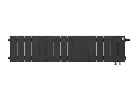 Радиатор биметаллический ROYAL THERMO PIANOFORTE NOIR SABLE VDR 200x16 секций, чёрный (НС-1346008)