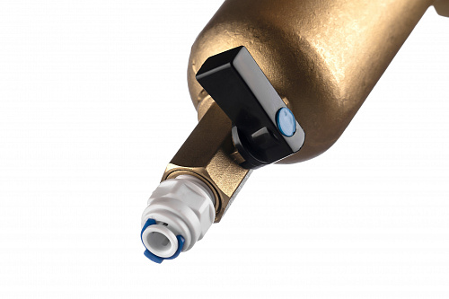 Фильтр промывной ГЕЙЗЕР БАСТИОН 121 Ø60 никель 3/4&amp;quot; АМ-АМ, 90 мкм, латунная колба