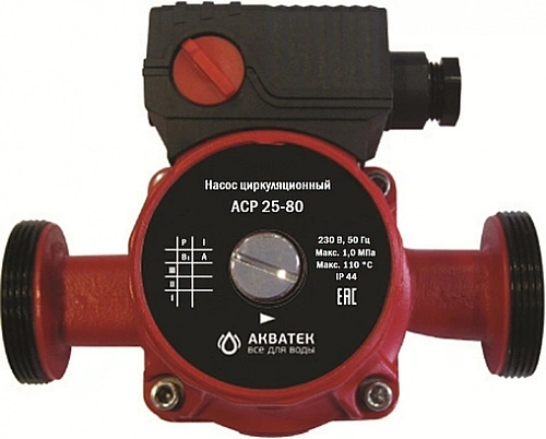 Насос циркуляционный АКВАТЕК ACP 25-80 (с гайками) тип 2