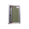 Люк под плитку АЛЮМИНИЕВЫЙ (НАЖИМНОЙ) ПРАКТИКА ETP 50x80