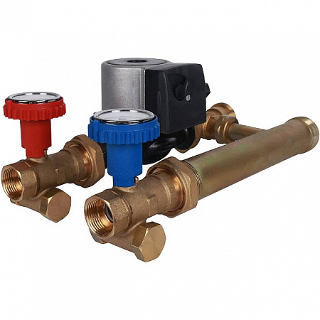 ГБМ Насосная группа STOUT для твердотопливных котлов, с насосом GRUNDFOS UPSO25-65 DN25 (1&quot;)