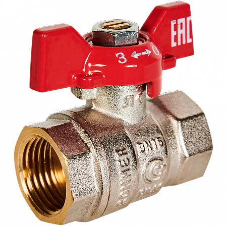 Кран шаровой ROMMER бабочка 1/2&quot; ВВ