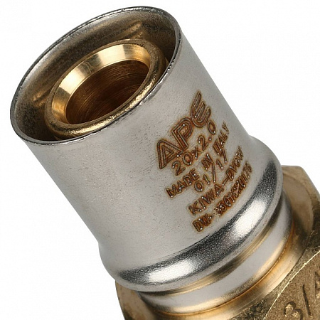 МП Муфта резьбовая пресс для металлопласта STOUT Ø20х3/4&quot; Н