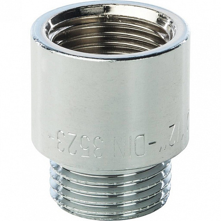 Удлинитель резьбовой латунный STOUT хром 1/2&quot;x20мм ВН
