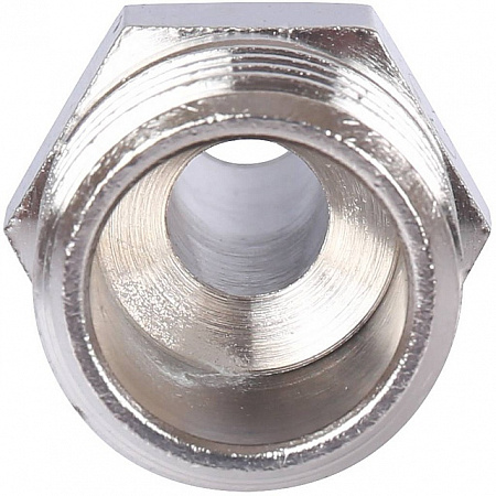 Штуцер резьбовой латунный STOUT никель 1/2&quot;x12мм Н