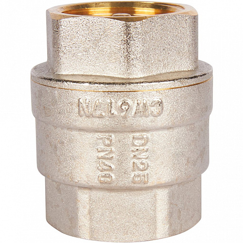 Обратный клапан пружинный муфтовый с металлическим седлом 1&amp;quot;  ROMMER