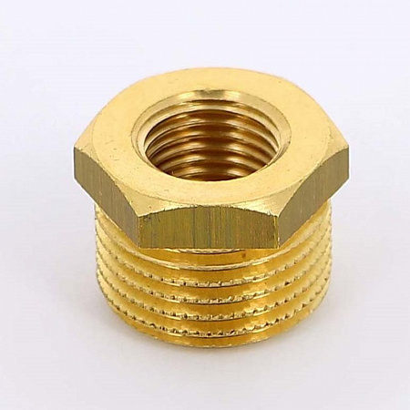 Футорка резьбовая латунная UNI-FITT без покрытия 2&quot;х1/2&quot; ВН