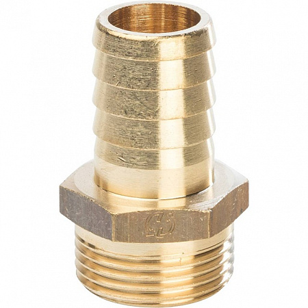 Штуцер резьбовой латунный STOUT без покрытия 3/4&quot;x25мм Н