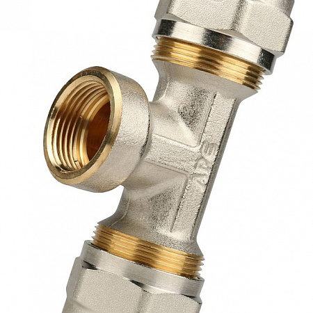МЦ Тройник резьбовой цанга для металлопласта STOUT Ø26х3/4&quot;х26 В