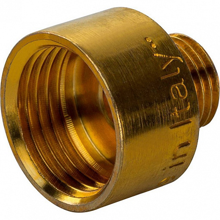 Муфта переходная резьбовая латунная STOUT без покрытия 3/8&quot;x1/4&quot; ВН