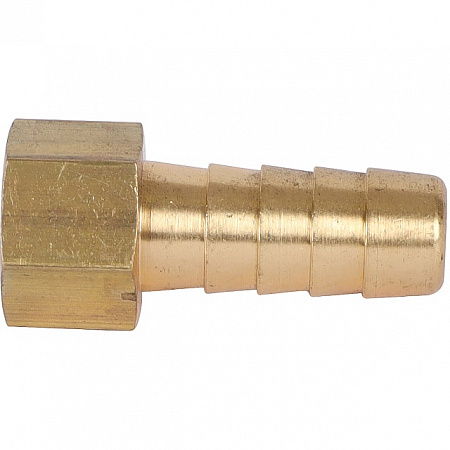 Штуцер резьбовой латунный STOUT без покрытия 1/8&quot;x10мм В