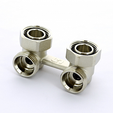 Узел-мультифлекс нижней подводки UNI-FITT угловой, Н-образный, 3/4&quot;х3/4&quot;ЕК, двухтрубная система