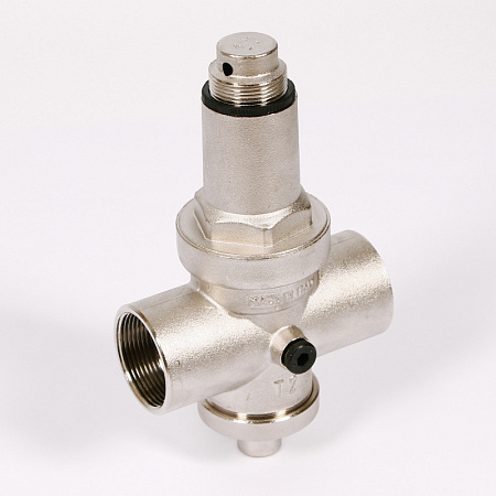 Редуктор давления UNI-FITT 11/2&quot; В 0,5-6 бар PN25 с отверстием под аксиальный манометр 1/4&quot; никел.