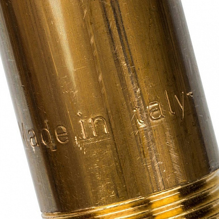 Сгон резьбовой латунный STOUT без покрытия 1&quot;x200мм