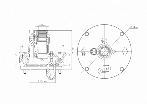 Оголовок для скважины наружный ДЖИЛЕКС ОС 140-160/40 чугун