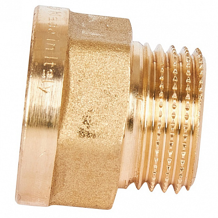 Переход под ключ резьбовой латунный STOUT без покрытия 1/2&quot;х1/2&quot; ВН
