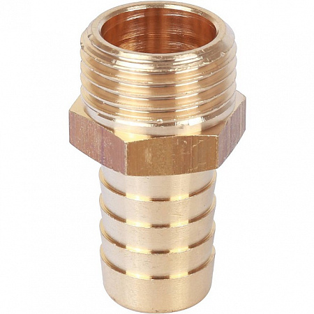 Штуцер резьбовой латунный STOUT без покрытия 1/2&quot;x16мм Н