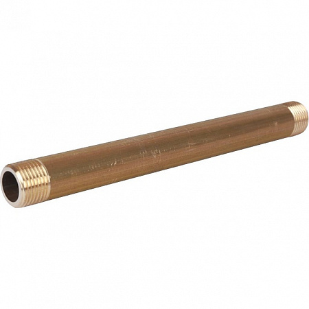 Бочонок резьбовой латунный STOUT без покрытия 1/2&quot;x200мм