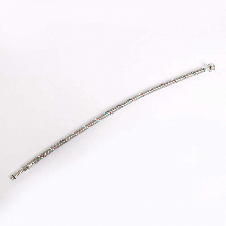 Гибкая подводка для смесителя UNI-FITT МL10х1 - 1/2&quot;, 60 см, удл. штуцер, DN 8, оплётка из нерж. ста