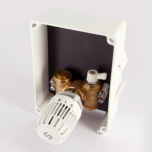 Терморегулирующий узел для теплого пола UNI-FITT HEATBOX В, с 1-ой термоголовкой