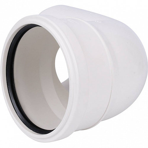 ПВХ Отвод канализационный SINIKON КОМФОРТ ПЛЮС белый Ø110х90°