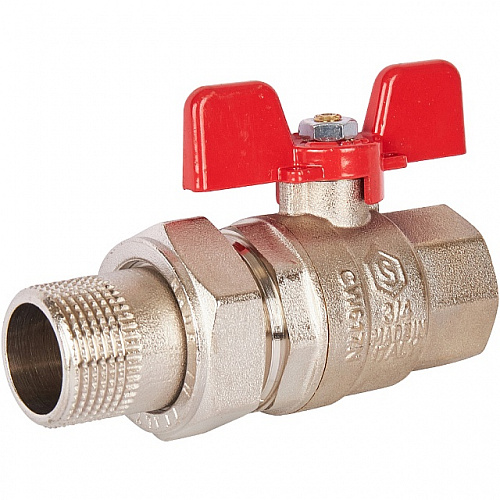 Кран шаровой с американкой STOUT бабочка EPDM 3/4&amp;quot;