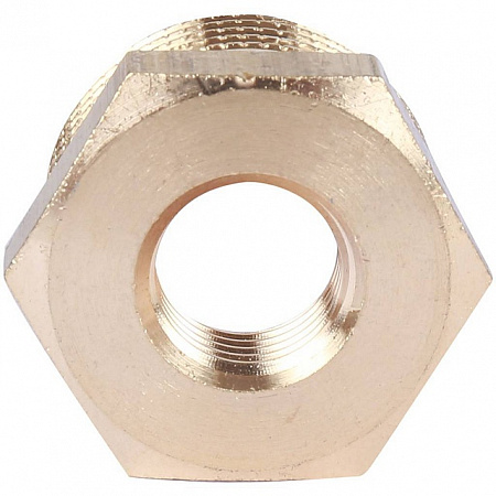 Футорка резьбовая латунная STOUT без покрытия 3/4&quot;x1/4&quot; ВН