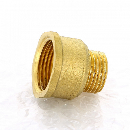 Переход под ключ резьбовой латунный UNI-FITT без покрытия 1/2&quot;х1&quot;