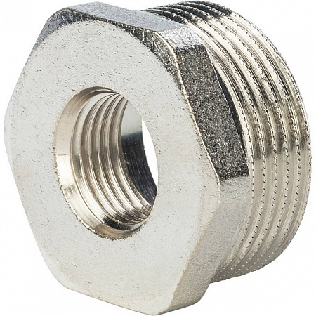 Футорка резьбовая латунная STOUT никель 2&quot;x1/2&quot; ВН