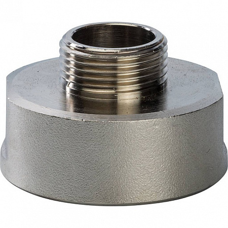 Муфта переходная резьбовая латунная STOUT никель 11/2&quot;x3/4&quot; ВН