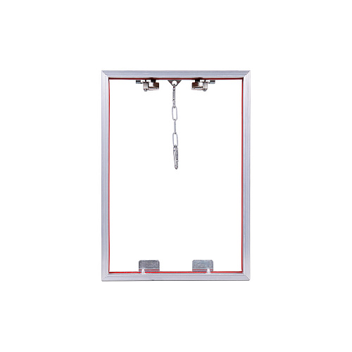 Люк потайной АЛЮМИНИЕВЫЙ со съемной дверцей (НАЖИМНОЙ) ПРАКТИКА &amp;quot;КОНТУР&amp;quot; КР 20x30