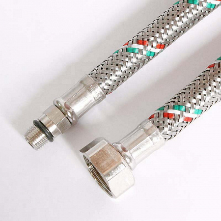 UNI-FITT Гибкая подводка для смесителя М10х1 - 1/2&quot;, 150 см, DN 8, оплётка из нерж. стали