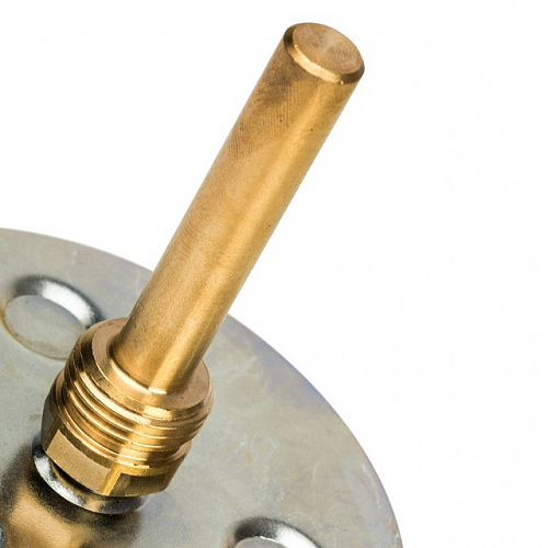 Термометр биметаллический погружной STOUT Ø100-1/2&amp;quot;, гильза 75 мм, +120°C