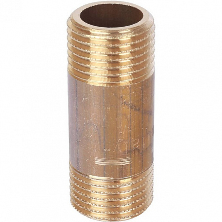 Бочонок резьбовой латунный STOUT без покрытия 1/2&quot;x50мм