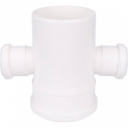 ПВХ Крестовина одноплоскостная SINIKON КОМФОРТ ПЛЮС белая Ø110х50х50х90°