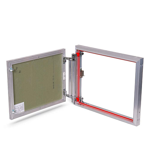 Люк под плитку АЛЮМИНИЕВЫЙ (НАЖИМНОЙ) ПРАКТИКА ETP 60x50