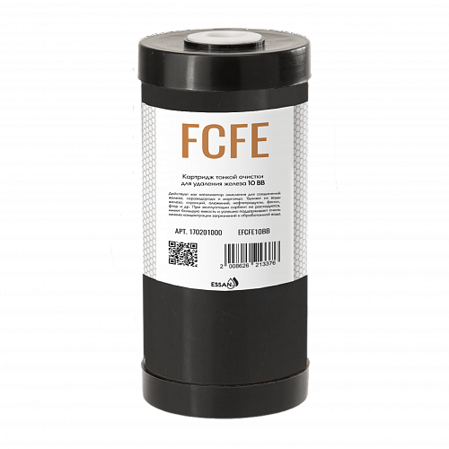 Картридж сменный обезжелезивающий ESSAN EFCFE10BB, для корпуса 10BB, с диоксидом марганц песка (12)
