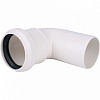 ПВХ Отвод канализационный SINIKON КОМФОРТ ПЛЮС белый Ø50х90°