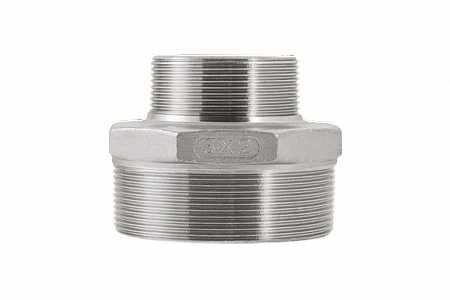 Переход резьбовой UNIPUMP 3”НР / 2”НР нержавеющая cталь