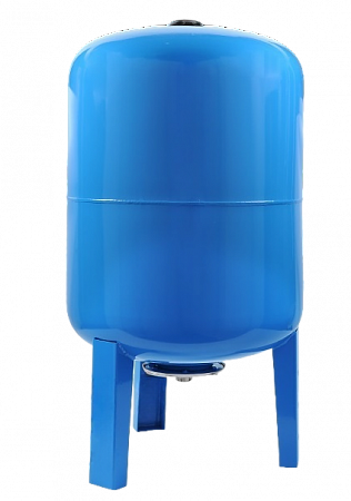 Гидроаккумулятор для воды ESSAN GIDRACH-NE вертикальный 50 л, 1&quot; Н, синий, концевой, нерж фланец