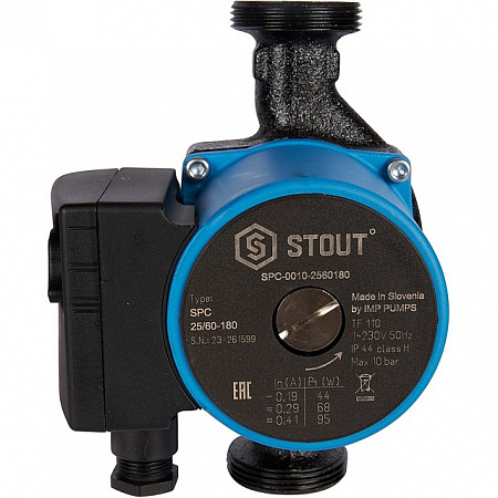 Насос циркуляционный STOUT 25/60 180 