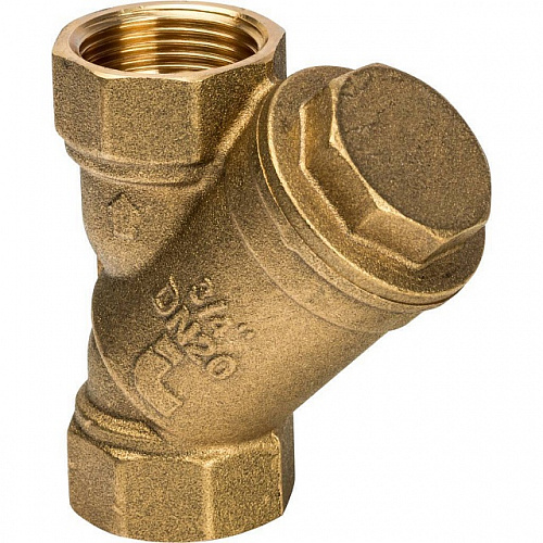ФГО Фильтр косой грубой очистки STOUT SFW латунный 3/4&amp;quot;, 500 мкр, желтый