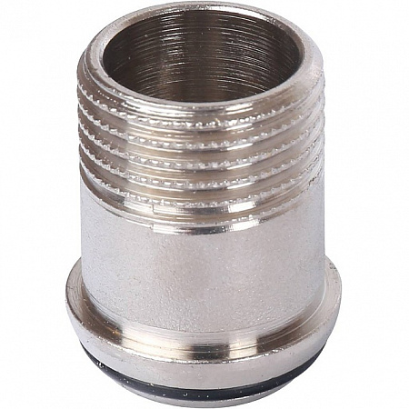 Американка УГЛОВАЯ резьбовая латунная (с прокладкой o-ring) STOUT никель 1/2&quot; ВН