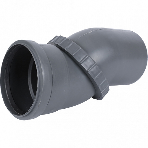 KU.110.G Sinikon СТАНДАРТ Отвод универсальный D 110 серый