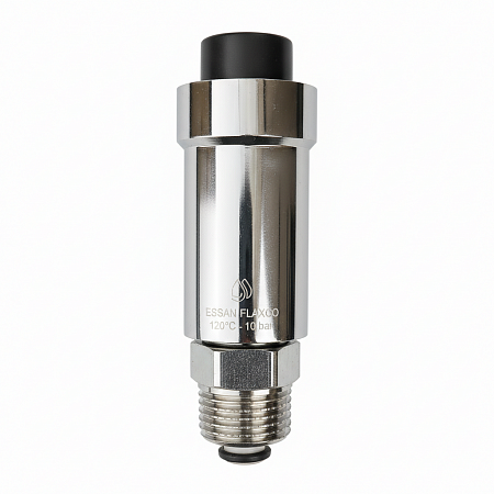 Воздухоотводчик автоматический прямой ESSAN FLAXCO никель 1/2", с клапаном (100)