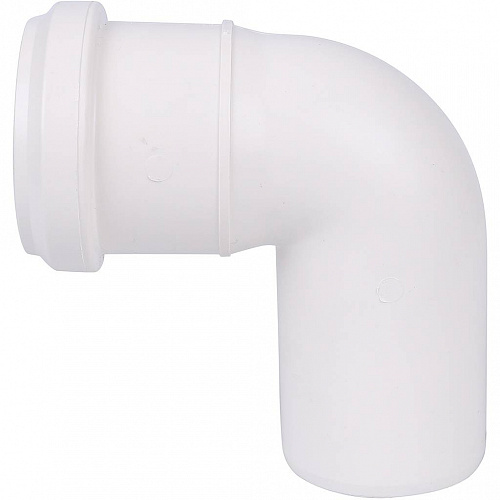 ПВХ Отвод канализационный SINIKON КОМФОРТ ПЛЮС белый Ø50х90°