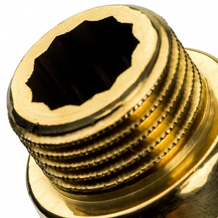 Удлинитель резьбовой латунный STOUT без покрытия 1/2&quot;x80мм ВН